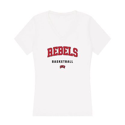 UNLV - NCAA Women's Basketball : Trystan James - Women's V-Neck T-Shirt-0