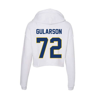 Drexel - NCAA Men's Lacrosse : Jake Gularson - Women's Crop Fleece Hoodie-1