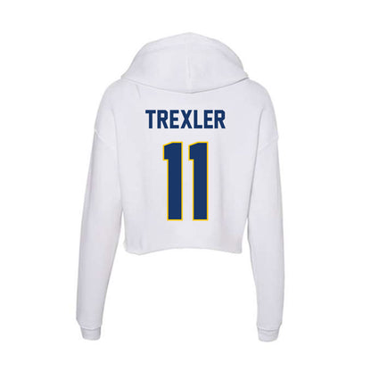 Drexel - NCAA Women's Field Hockey : Ava Trexler - Women's Crop Fleece Hooded Sweatshirt-1