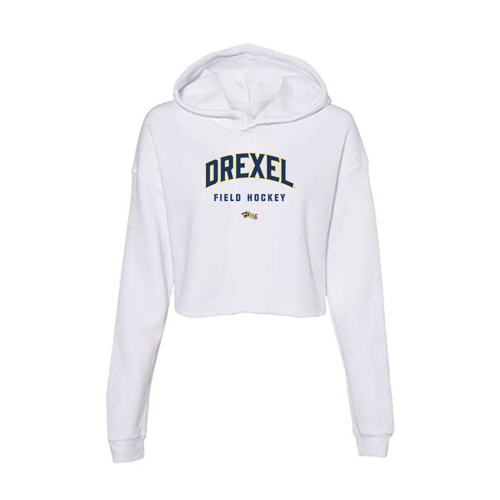 Drexel - NCAA Women's Field Hockey : Ava Trexler - Women's Crop Fleece Hooded Sweatshirt-0