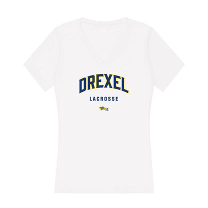 Drexel - NCAA Women's Lacrosse : Ellie Wall - Women's V-Neck T-Shirt-0
