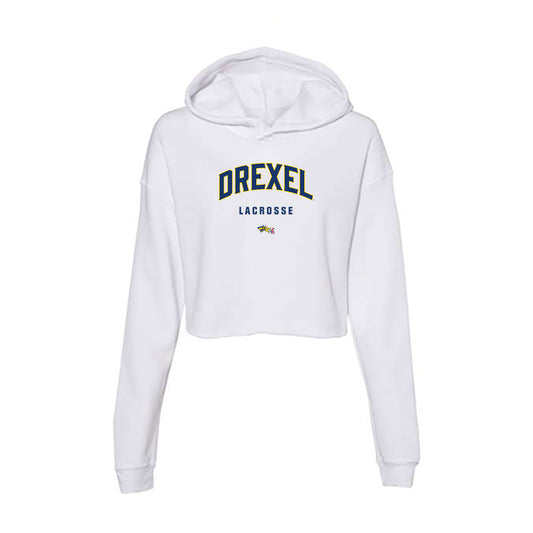 Drexel - NCAA Women's Lacrosse : Ellie Wall - Women's Crop Fleece Hoodie-0