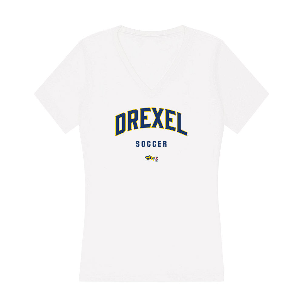 Drexel - NCAA Women's Soccer : Adriana Salzano - Women's V-Neck T-Shirt-0