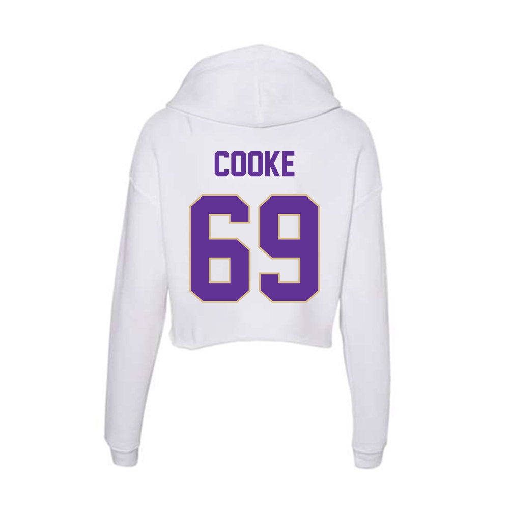Western Carolina - NCAA Football : Cole Cooke - Classic Shersey Women's Crop Fleece Hoodie-1