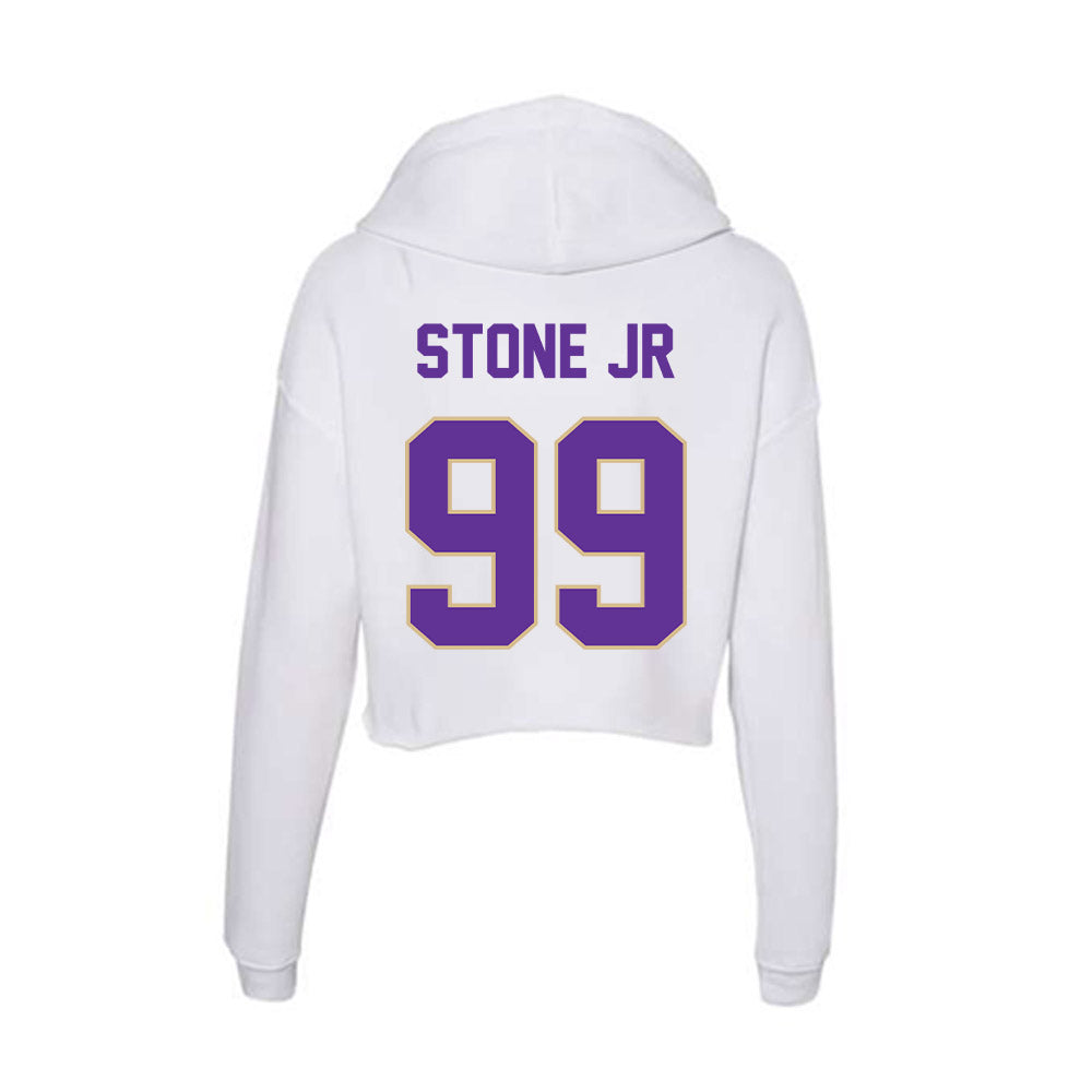 Western Carolina - NCAA Football : Adrian Stone jr - Classic Shersey Women's Crop Fleece Hooded Sweatshirt-1