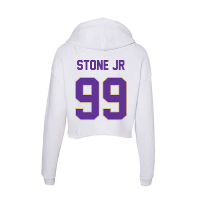 Western Carolina - NCAA Football : Adrian Stone jr - Classic Shersey Women's Crop Fleece Hooded Sweatshirt-1