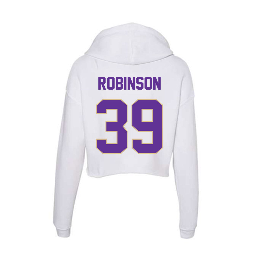 Western Carolina - NCAA Baseball : Dominic Robinson - Classic Shersey Women's Crop Fleece Hoodie-1