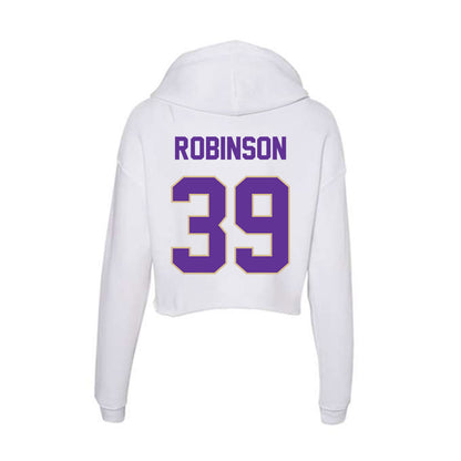 Western Carolina - NCAA Baseball : Dominic Robinson - Classic Shersey Women's Crop Fleece Hoodie-1