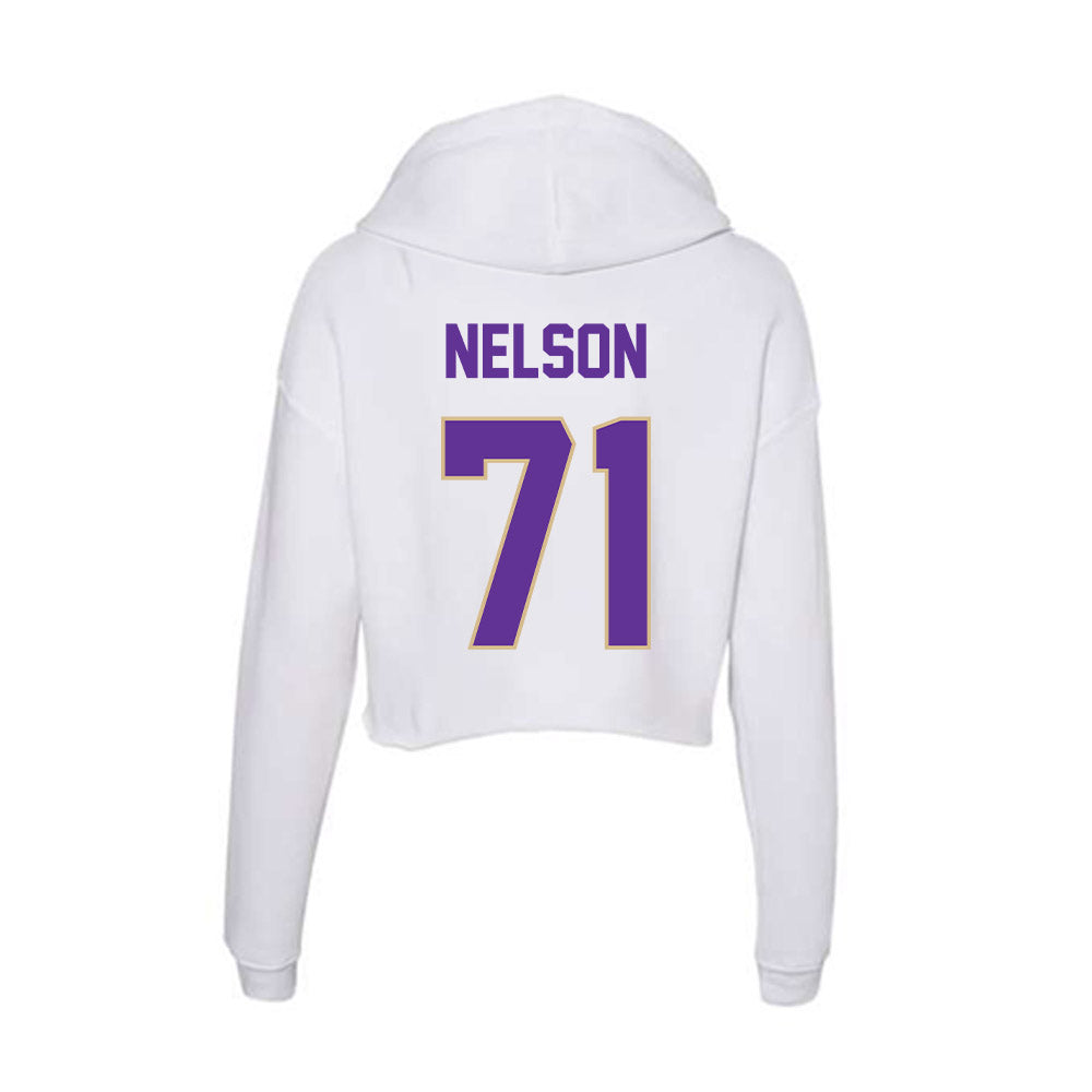 Western Carolina - NCAA Football : Sawyer Nelson - Classic Shersey Women's Crop Fleece Hoodie-1