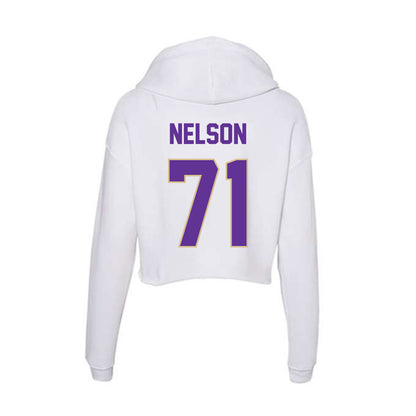 Western Carolina - NCAA Football : Sawyer Nelson - Classic Shersey Women's Crop Fleece Hoodie-1