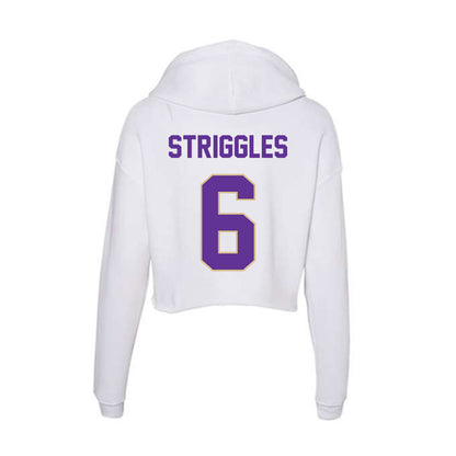 Western Carolina - NCAA Football : Marcus Striggles - Classic Shersey Women's Crop Fleece Hoodie-1