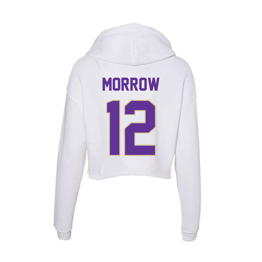 Western Carolina - NCAA Football : Jake Morrow - Classic Shersey Women's Crop Fleece Hooded Sweatshirt-1