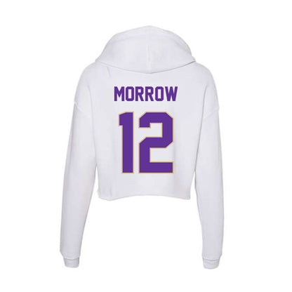 Western Carolina - NCAA Football : Jake Morrow - Classic Shersey Women's Crop Fleece Hooded Sweatshirt-1