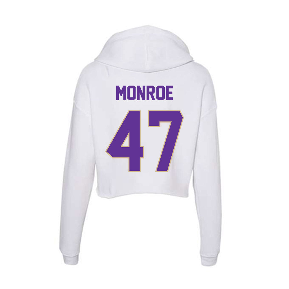 Western Carolina - NCAA Football : Blue Monroe - Classic Shersey Women's Crop Fleece Hoodie-1