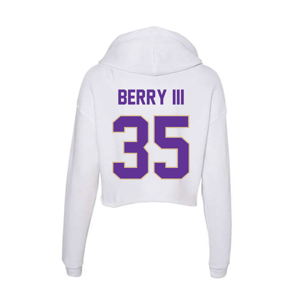 Western Carolina - NCAA Football : Trey Berry III - Classic Shersey Women's Crop Fleece Hoodie-1