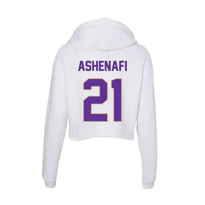 Western Carolina - NCAA Football : Nassor Ashenafi - Classic Shersey Women's Crop Fleece Hooded Sweatshirt-1