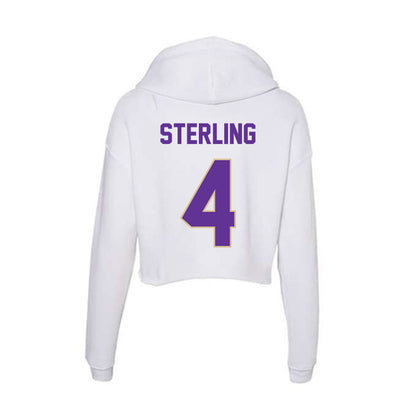 Western Carolina - NCAA Football : Khaleal Sterling - Classic Shersey Women's Crop Fleece Hooded Sweatshirt-1