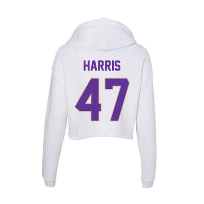 Western Carolina - NCAA Football : Dylan Harris - Classic Shersey Women's Crop Fleece Hooded Sweatshirt-1