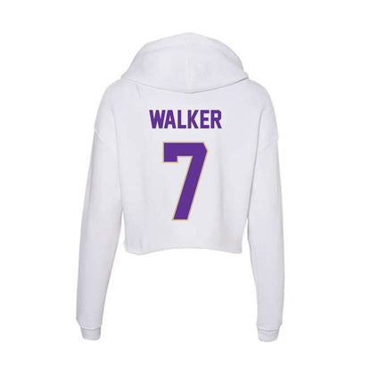 Western Carolina - NCAA Football : Trey Walker - Classic Shersey Women's Crop Fleece Hooded Sweatshirt-1