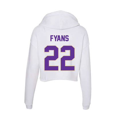 Western Carolina - NCAA Women's Basketball : Ellie Fyans - Classic Shersey Women's Crop Fleece Hoodie-1