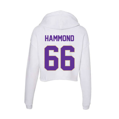 Western Carolina - NCAA Football : John Hammond - Classic Shersey Women's Crop Fleece Hoodie-1