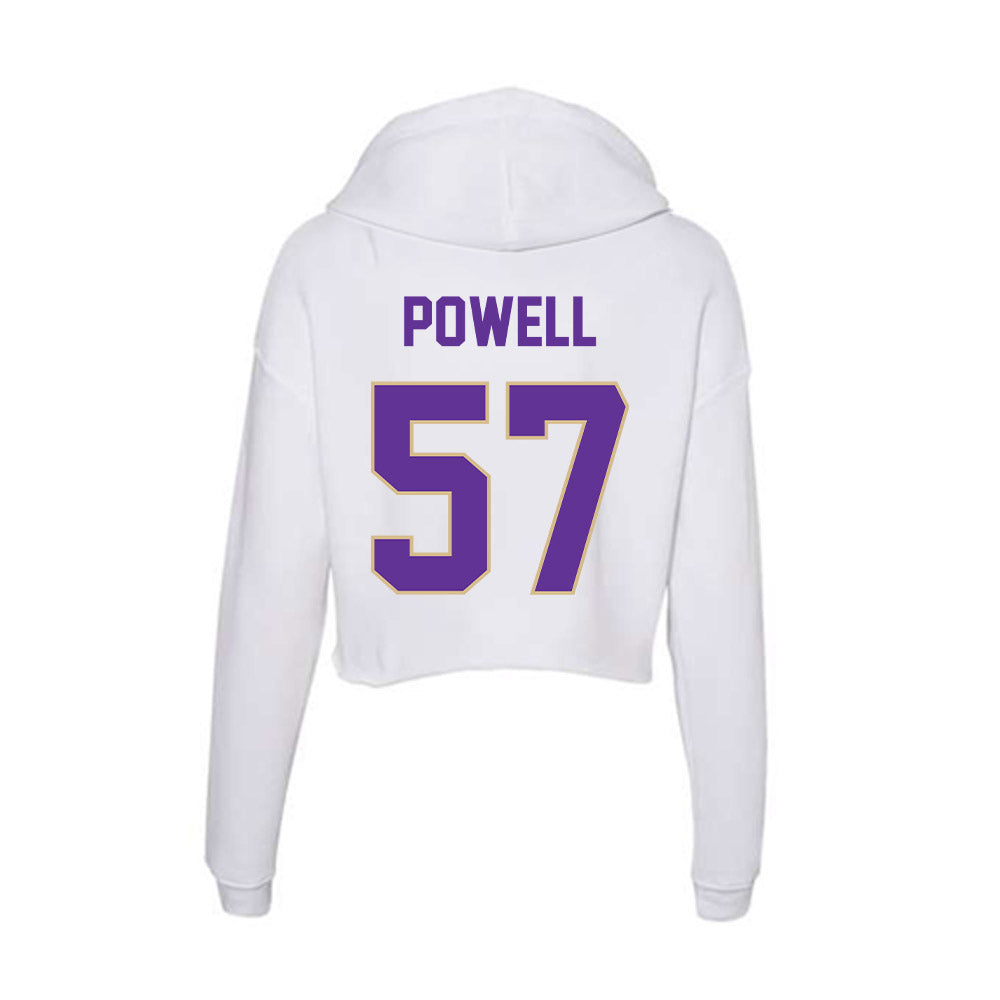 Western Carolina - NCAA Football : Kaden Powell - Classic Shersey Women's Crop Fleece Hooded Sweatshirt-1