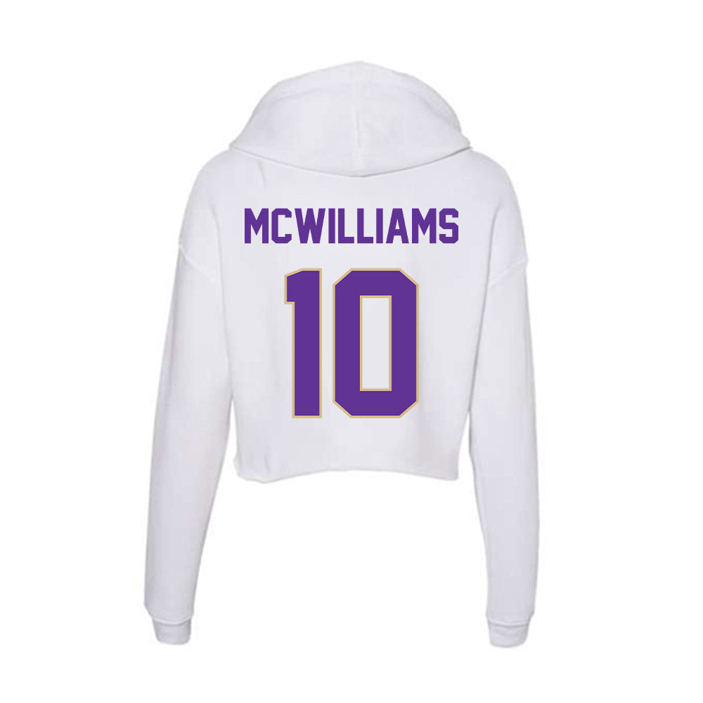Western Carolina - NCAA Football : Jabari McWilliams - Classic Shersey Women's Crop Fleece Hoodie-1