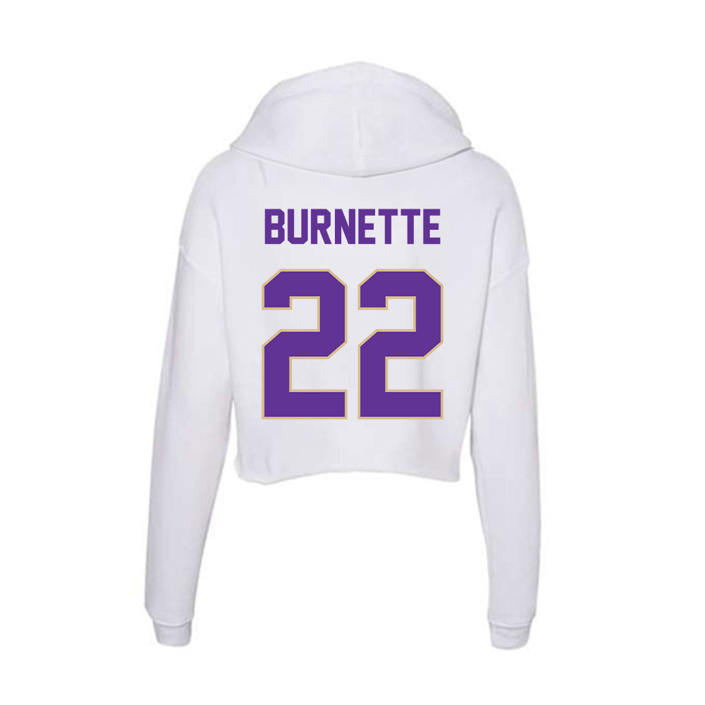 Western Carolina - NCAA Baseball : Carter Burnette - Classic Shersey Women's Crop Fleece Hoodie-1