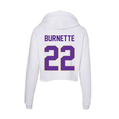Western Carolina - NCAA Baseball : Carter Burnette - Classic Shersey Women's Crop Fleece Hoodie-1