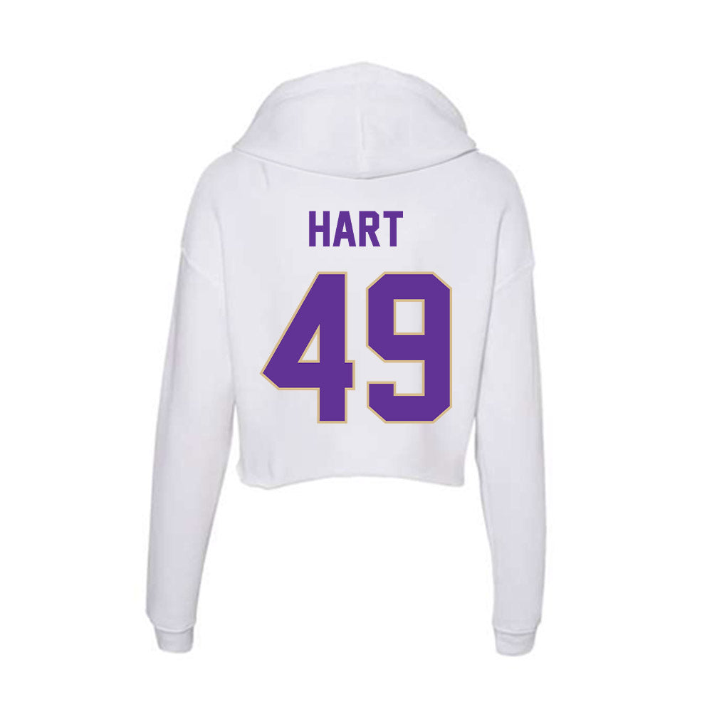 Western Carolina - NCAA Football : Bryce Hart - Classic Shersey Women's Crop Fleece Hoodie-1
