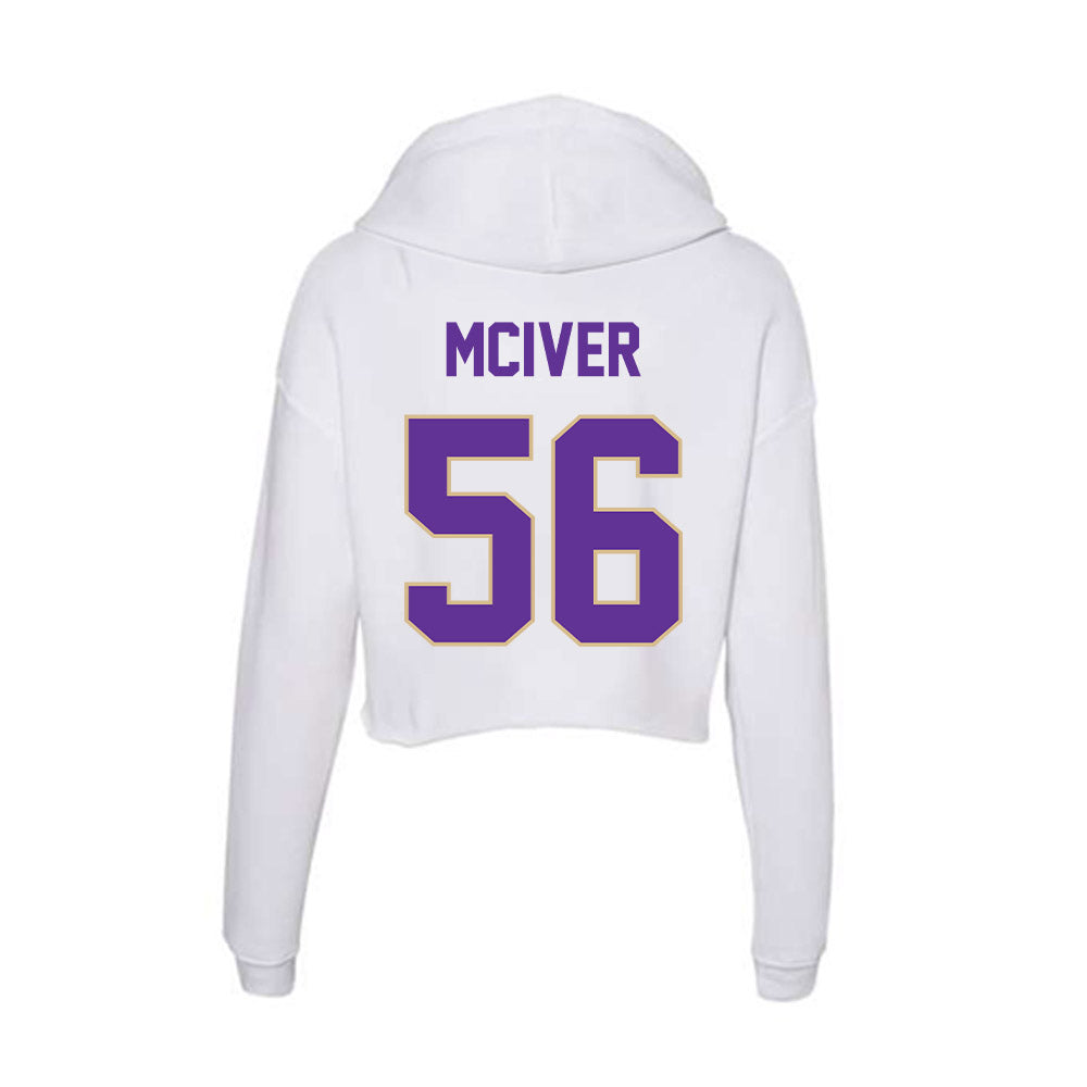 Western Carolina - NCAA Football : Aaron McIver - Classic Shersey Women's Crop Fleece Hoodie-1