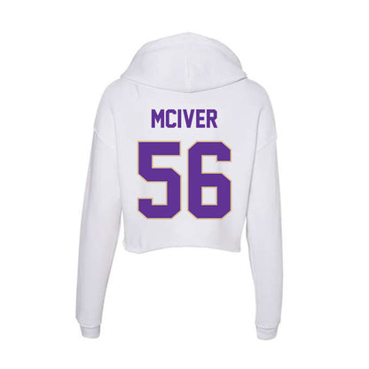 Western Carolina - NCAA Football : Aaron McIver - Classic Shersey Women's Crop Fleece Hoodie-1