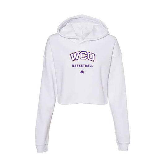 Western Carolina - NCAA Women's Basketball : Justice Zimmerman - Classic Shersey Women's Crop Fleece Hoodie-0