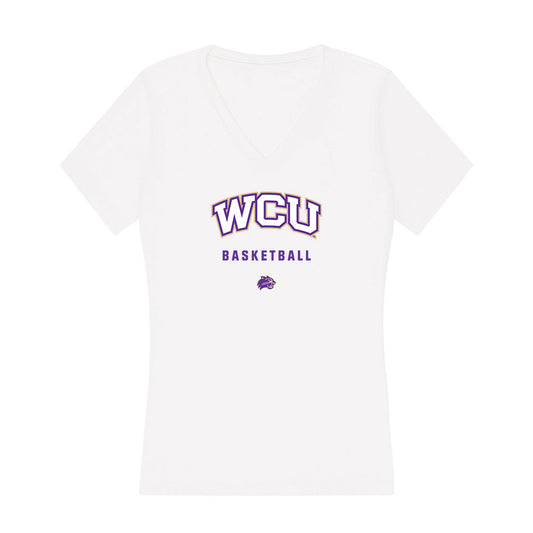 Western Carolina - NCAA Women's Basketball : Justice Zimmerman - Classic Shersey Women's V-Neck T-Shirt-0