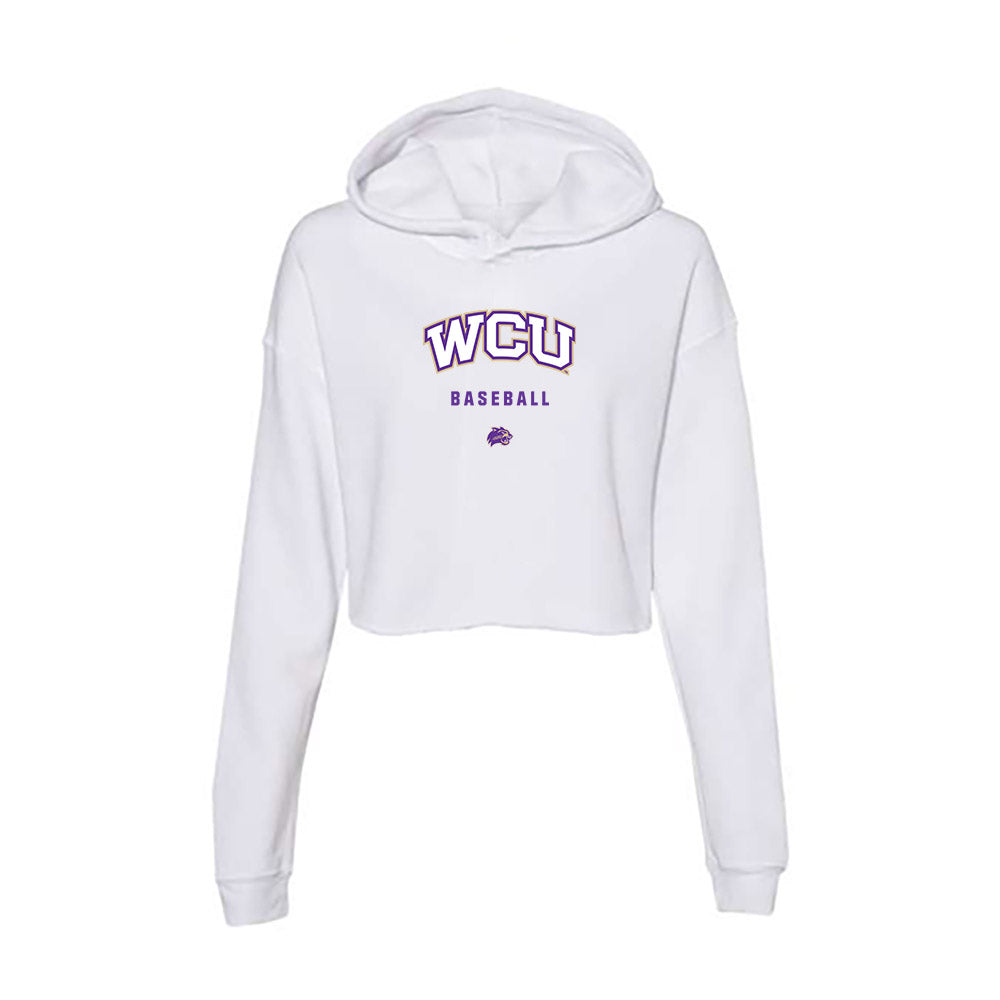 Western Carolina - NCAA Baseball : Davis Jabaley - Classic Shersey Women's Crop Fleece Hoodie-0