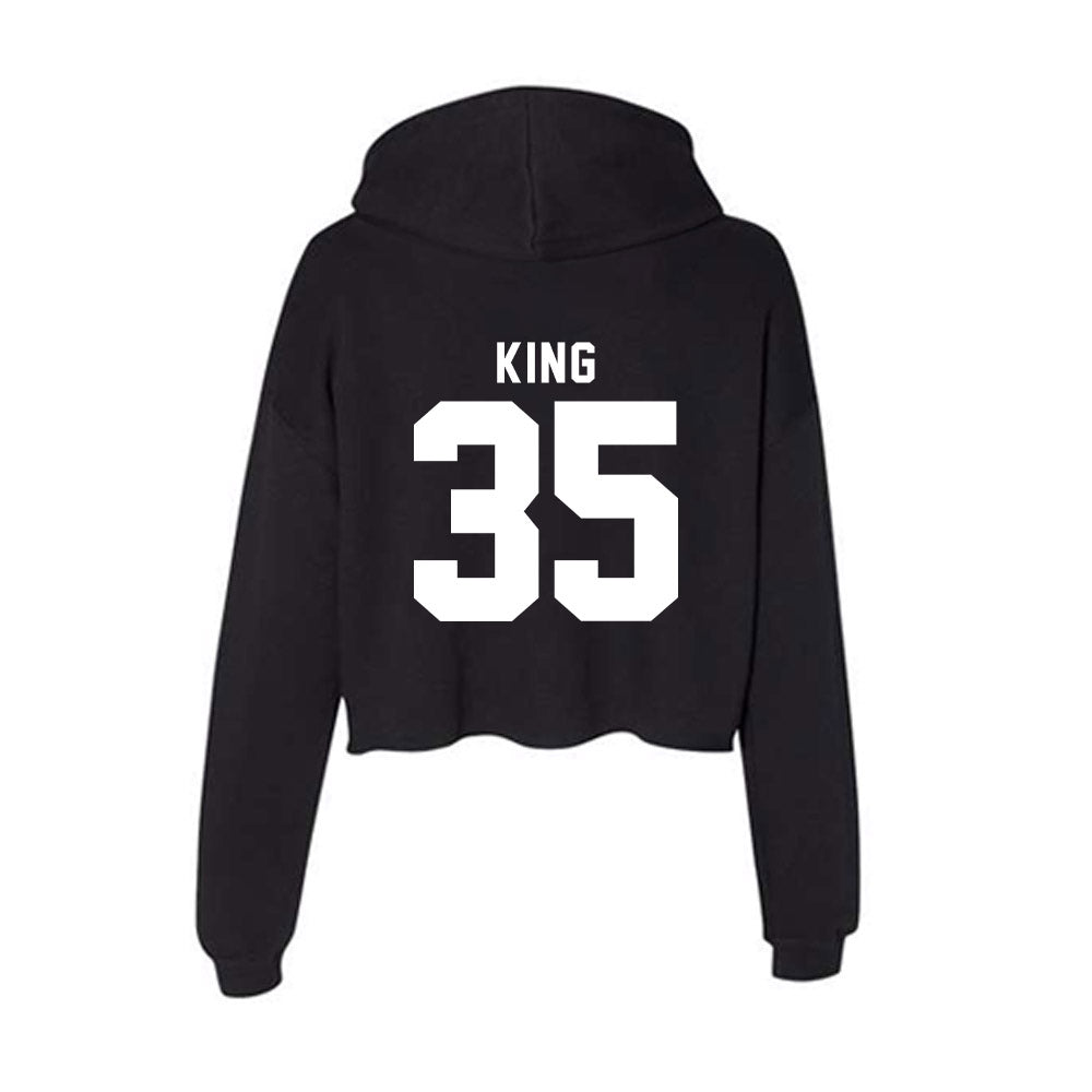 SHSU - NCAA Men's Basketball : Po Boigh King - Women's Crop Fleece Hoodie-1