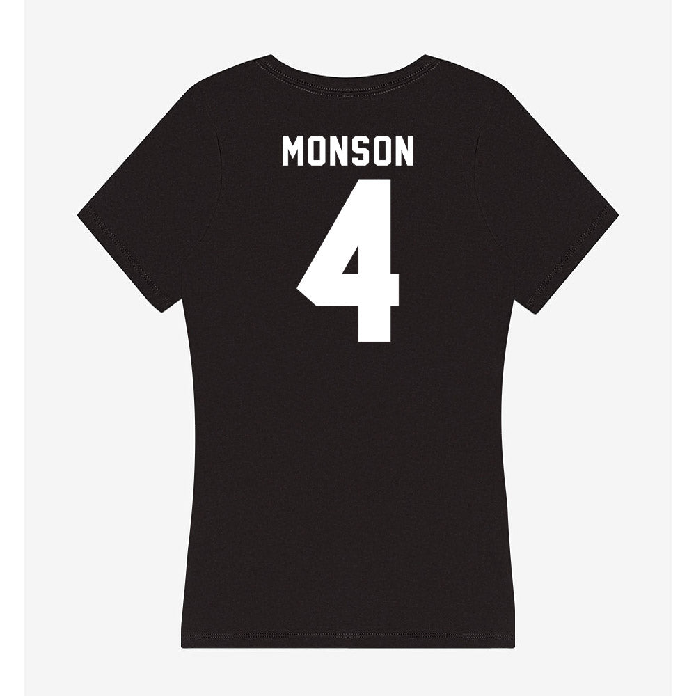 SHSU - NCAA Women's Volleyball : Chloe Monson - Women's V-Neck T-Shirt-1