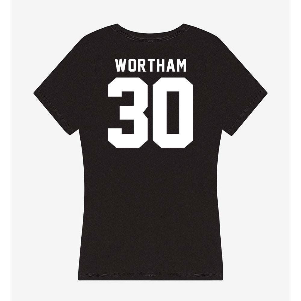 SHSU - NCAA Football : Braylen Wortham - Women's V-Neck T-Shirt-1