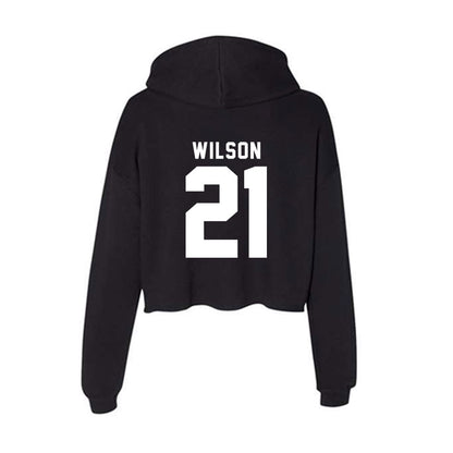 SHSU - NCAA Football : Dravon Wilson - Women's Crop Fleece Hoodie-1