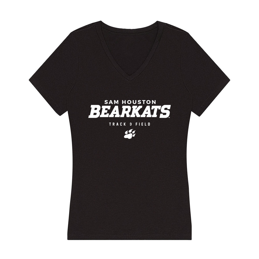SHSU - NCAA Women's Track & Field : Alicia Galvez - Women's V-Neck T-Shirt-0