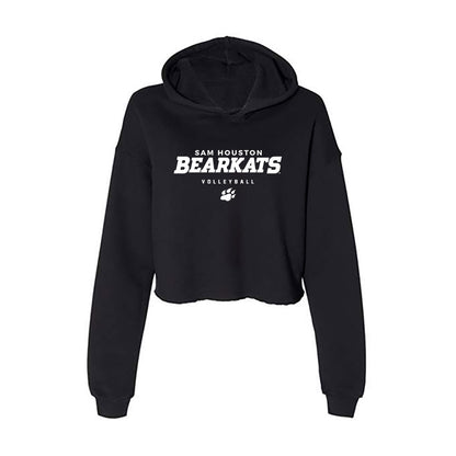 SHSU - NCAA Women's Volleyball : Kameron Rector - Women's Crop Fleece Hooded Sweatshirt-0