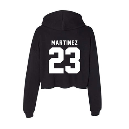 Bradley - NCAA Baseball : Anthony Martinez - Women's Crop Fleece Hoodie-1