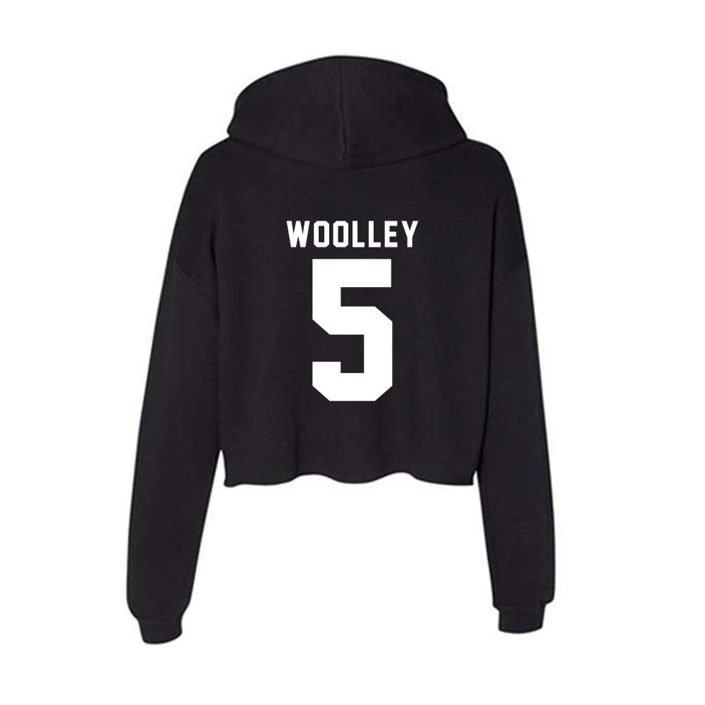 Bradley - NCAA Men's Soccer : Dom Woolley - Women's Crop Fleece Hoodie-1