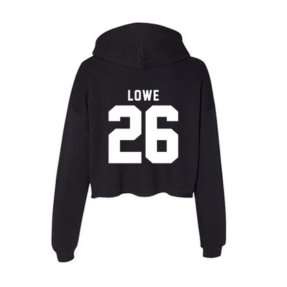 Bradley - NCAA Baseball : Landon Lowe - Women's Crop Fleece Hoodie-1