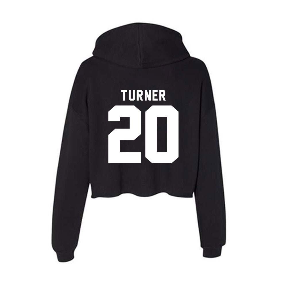 Bradley - NCAA Softball : Olivia Turner - Women's Crop Fleece Hoodie-1