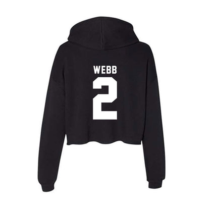 Bradley - NCAA Softball : Hailey Webb - Women's Crop Fleece Hoodie-1