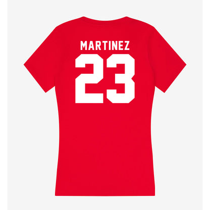 Bradley - NCAA Baseball : Anthony Martinez - Women's V-Neck T-Shirt-1