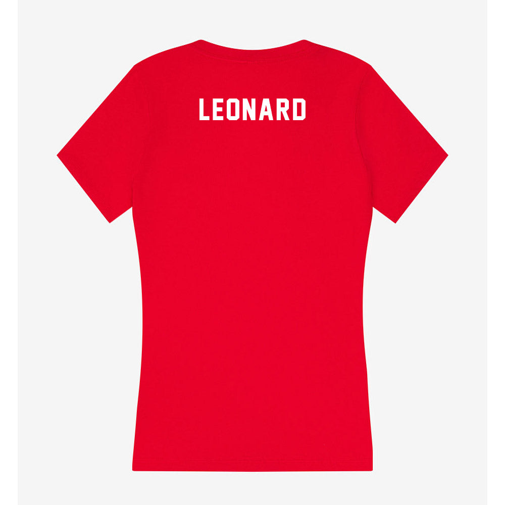 Bradley - NCAA Men's Golf : Tanner Leonard - Women's V-Neck T-Shirt-1