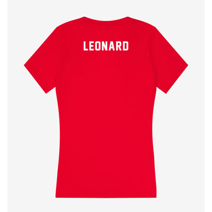 Bradley - NCAA Men's Golf : Tanner Leonard - Women's V-Neck T-Shirt-1