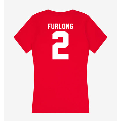 Bradley - NCAA Women's Volleyball : Gracie Furlong - Women's V-Neck T-Shirt-1